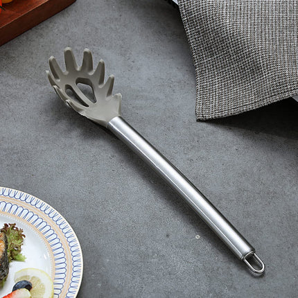 Berglander Non-Stick Silicone Spaghetti Spoon Pasta Server, Dishwasher Safe, Easy to Clean 1PC