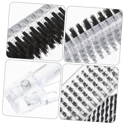 Hair Straightener Comb V Shaped Abs Clamp Brush for Women, CLEAR