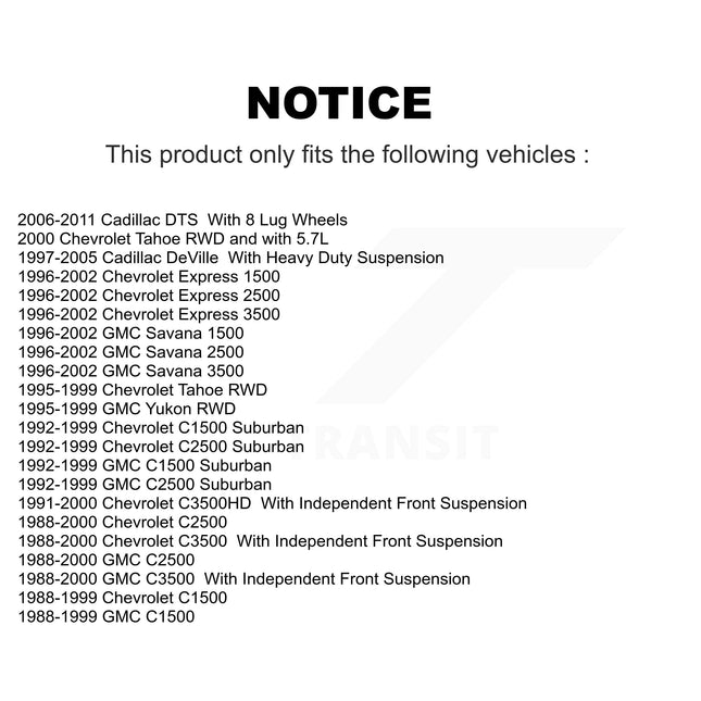 TOR Front Lower Suspension Ball Joint TOR-K6445 Replacement For C1500 Chevrolet GMC Cadillac C2500 DTS C3500 DeVille Express 3500 Tahoe Yukon Savana 2500 1500 Suburban C3500HD