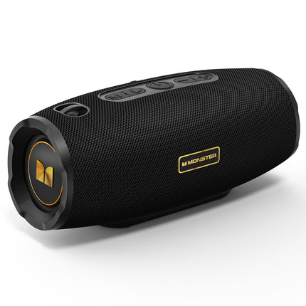 Monster S380 Bluetooth Speaker, Portable Speaker with 40W Stereo Sound, Bluetooth 6.0, 20H Playtime, IPX6 Waterproof, TWS Pairing, Support AUX/TF Card, Wireless Speaker for Outdoor, Travel, Party