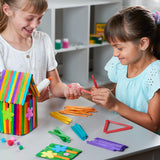 Gusto [200 Count] 4.5 Inch Colored Popsicle Sticks for Crafts