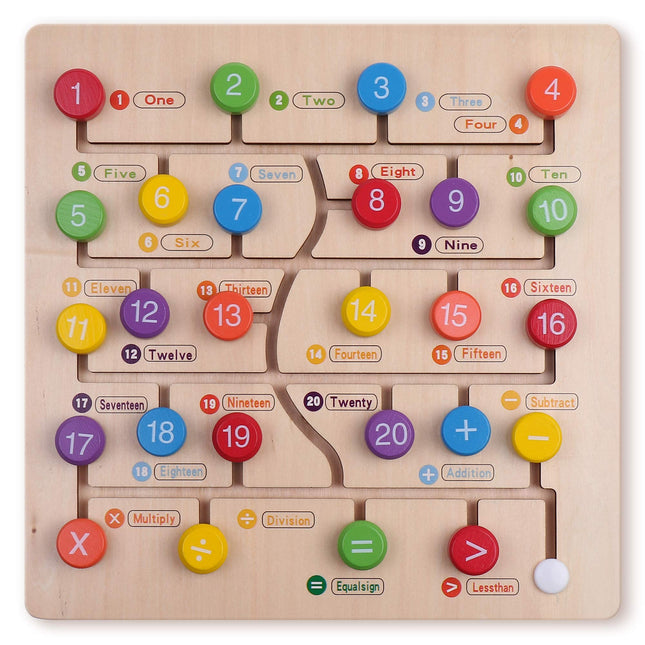 Montessori Toys for Babies | Numbers and Math Board Game | Learning Boards | Wooden Toys | Kids Puzzle | Learning & Education Toys | Perfect for Ages 3 Years and Older