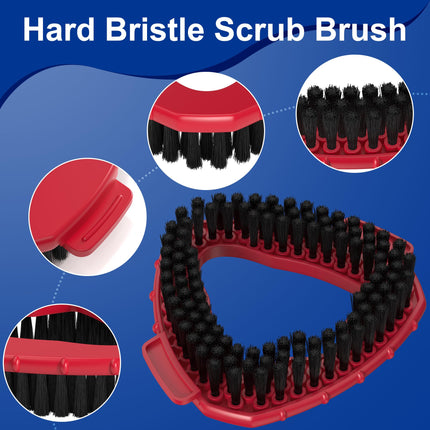 Spin Mop Scrub Brush Head Compatible with Vileda O Cedar RinseClean 1 Tank System, Scrubber Mop Head Replacement Shower Floor Scrubber Hard Bristle Cleaning Brush Cleaning Accessories