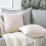 OTOSTAR Linen Throw Pillow Covers Set of 2 Decorative Square Pillowcases Cushion Covers 16x16 Inch for Home Decor Sofa Bedroom Car 40 x 40CM