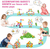 54PCS Magnetic Building Sticks Blocks Toys, Magnetic Balls and Rods Set for Kids, Magnetic Building Set,Toddler Montessori Toys,STEM Stacking Toys T103