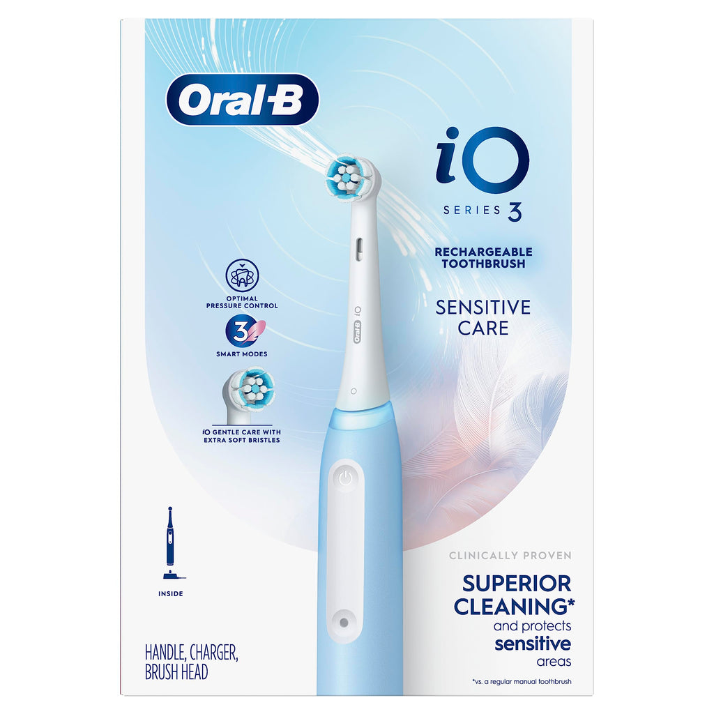 Oral-B iO Series 3 Electric Toothbrush with (1) Brush Head, Rechargeable, White