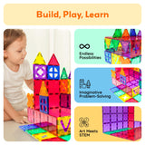 28pc PicassoTiles Jumbo Magnetic Building Blocks Set - 12"x9" and 3" Tiles, STEM Educational Toy