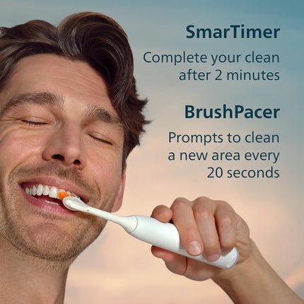 Philips Sonicare 7400 Series Electric Toothbrush - Next-Generation Sonicare Technology, Pressure Sensor, 12 Brushing Settings, SmarTimer, BrushPacer, 21-day Runtime, Travel Case, White, HX7420/07