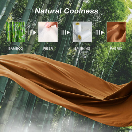 JELLYMONI King Duvet Cover Set, 100% Viscose Derived from Bamboo, Buttery Soft, Cooling Duvet Cover - 1 Hidden Zipper Duvet Cover with 2 Pillowcases, Rust