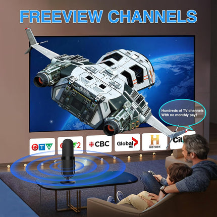 TV Antenna 2024 Upgrade - TV Antenna Indoor 480 Miles Range Reception, Digital Antenna Support 4K/ 1080P/VHF/UHF/DAB with 16.4Ft Coax Cable