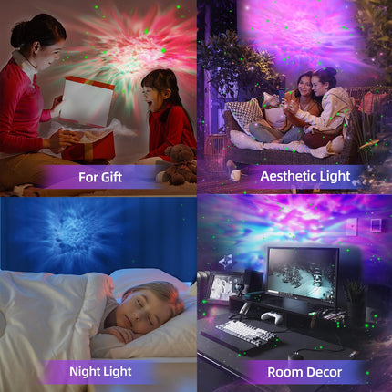 SIGEMIQI Star Astronaut Nebula Galaxy Projector w/ Remote Control Timing & 360°Rotation Magnetic Head