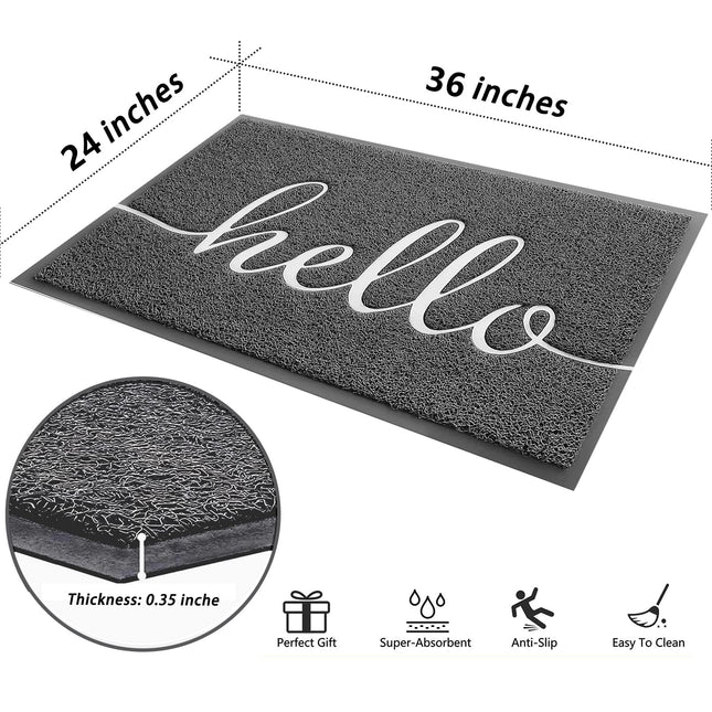 Fireosma Outdoor/Indoor Entrance Welcome Front Door Mat SIZE 36"x24"