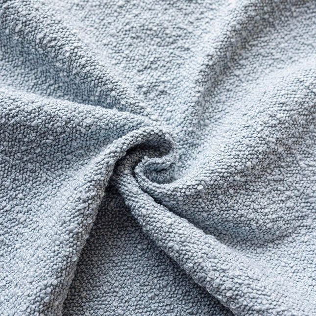 Foindtower 20 x 20", 1PC Textured Boucle Throw Pillow Cover Accent Solid Decorative Pillow Cases Cozy Woven Couch Cushion Case, Light Blue X0040UT1K7