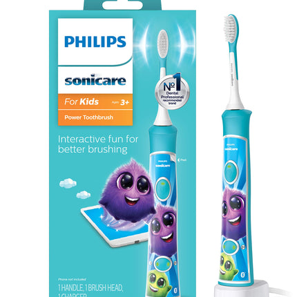 Philips Sonicare for Kids Bluetooth Connected Rechargeable Electric Toothbrush, HX6321/02