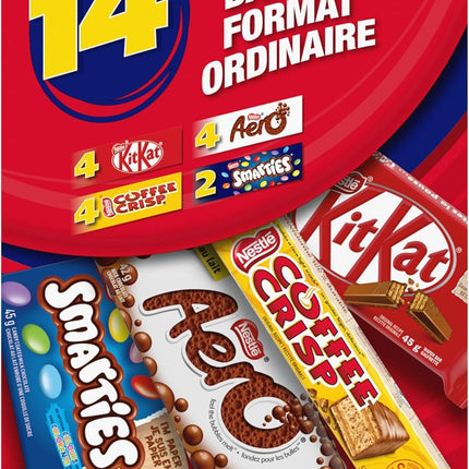 Nestlé Favorites Multipack Full Size Bars, 14 Count, 638 g