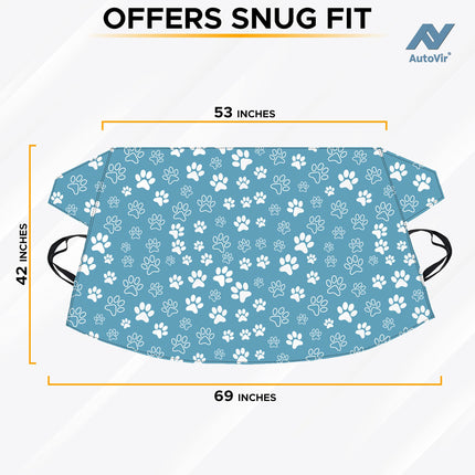 EcoNour  X-Large 69"x42" Ice & Snow Windshield Frost Cover, Blue