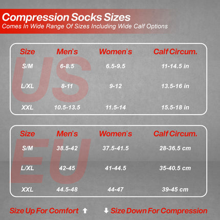 Circulate Compression Socks for Men & Women | 20 - 30 mmhg | Stamina Booster | for Circulation,Swelling & Pain Relief | Stockings Support for Pregnancy,Running (Brown, Large-X-Large)
