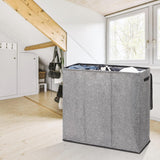 DOKEHOM 180L Laundry Basket with Removable Lid and Laundry Bags, Large Collapsible Laundry Hamper with 3 Sections for Bedroom, Bathroom, Laundry Room, College (Black)