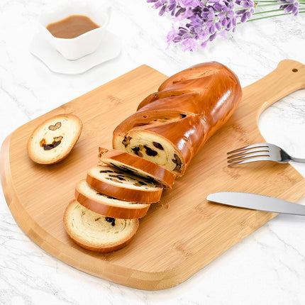AOKID Lightweight Smooth Wooden Pizza Paddle and Serving Board for Baking Pizza, Bread, Cutting Fruit, Vegetables