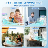 Portable Air Conditioner Cooling Fan with Remote