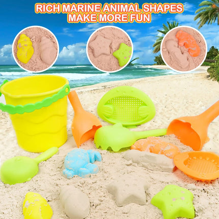 FUN LITTLE TOYS 10Pcs Beach Sand Toys Set