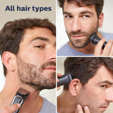 Philips Multigroom Series 3000 Cordless with 10 Trimming Accessories, Lithium-Ion and Storage Bag, MG3750/10