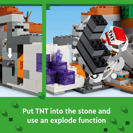 LEGO Minecraft The Badlands Mineshaft Video Game Toy, Mining Exploration Set with Minecraft Minifigures, 21263