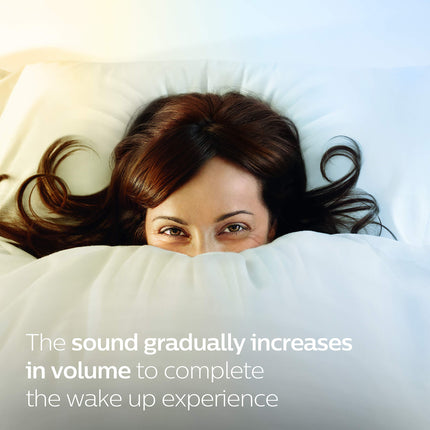 NEW, Philips HF3500/60 SmartSleep Wake-Up Light Therapy Alarm Clock with Sunrise Simulation