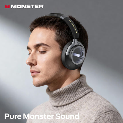 Monster Persona 4th ANC Active Noise Canceling Headphones,Wireless Bluetooth Over Ear Headphones with 3 EQ Modes, Bluetooth 6.0, Deep Bass,Foldable Comfort Design for Travel, Exercise