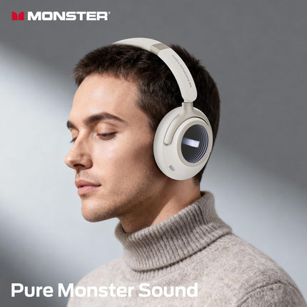 Monster Persona 4th ANC Active Noise Canceling Headphones, Wireless Bluetooth Over Ear Headphones with 3 EQ Modes, and 70H Playtime,Deep Bass,Bluetooth 6.0, Foldable Comfort Design for Travel, Fitness