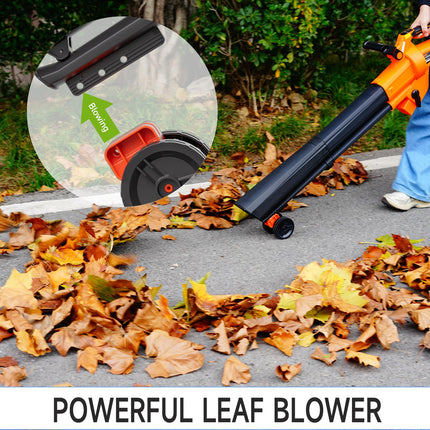 (New Open Box) AIVOLT Cordless Leaf Vacuum Blower Mulcher with Battery and Charger, 2 * 4.0Ah Battery Powered Leaf Vacuum with 40L Bag, 160MPH Air Speed, 4 Speed Modes, Suitable for Lawn Care Yard Cleaning