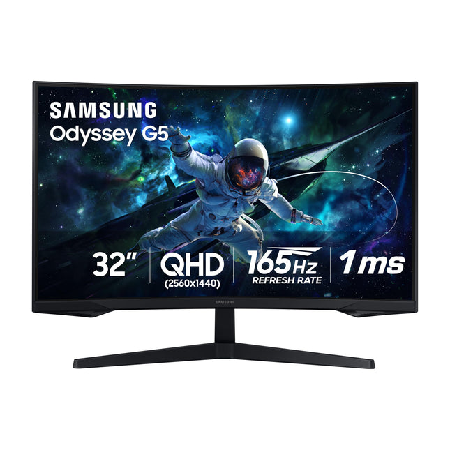 Samsung Odyssey 32 inch Curved Gaming Monitor 165 Hz 1 ms,  LS32CG550ENXZA - KM1