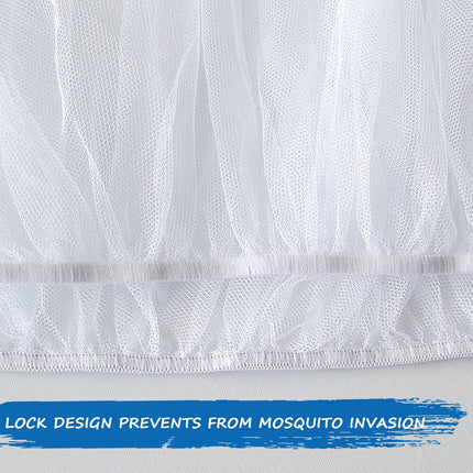 Baby Mosquito Net for Stroller, Sturdy Bug Net for Stroller, Bassinets, Cradles, Playards, Pack N Plays and Portable Mini Crib, Portable & Reliable Baby Insect Netting, White