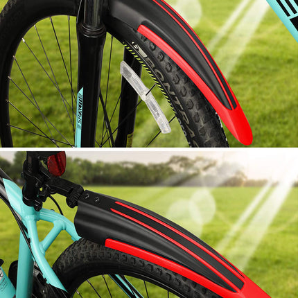 Bike Fenders Front and Rear Adjustable Easy to Install Fit for 20"/22"/24"/26"/700cc MTB BMX Mountain Road Bicycle OVTSPO