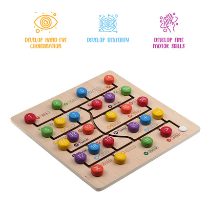 Montessori Toys for Babies | Numbers and Math Board Game | Learning Boards | Wooden Toys | Kids Puzzle | Learning & Education Toys | Perfect for Ages 3 Years and Older