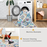 Mandala - Machine Washable Area Rugs 4' X 6', Stain Resistant Rugs
