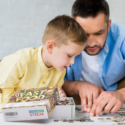 Puzzlement Streak - Fast Food 1000 Piece Puzzle