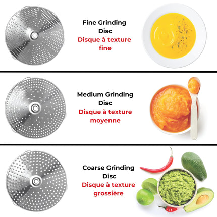 Starfrit Fruit & Vegetable Food Mill, 3 Discs, Stainless Steel