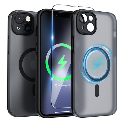 SURPHY Shockproof, Magnetic, TPU & PC Material, Enclosure Matte Case for iPhone 14 Plus, 6.7 Inch