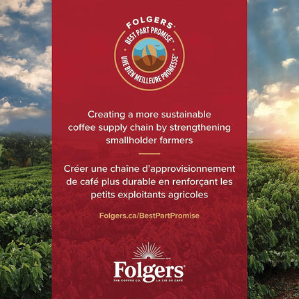 Folgers 1-PACK French Vanilla Roast Coffee, Small Can, 272 g