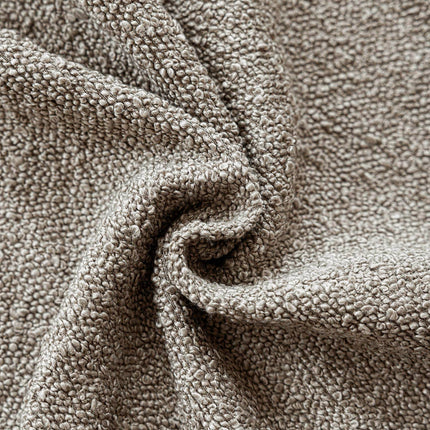 Foindtower 12x20" Pack of 2 Textured Boucle Throw Accent Solid Lumbar Cozy Pillow Case for Chair Sofa, Light Taupe X0048OVV8P