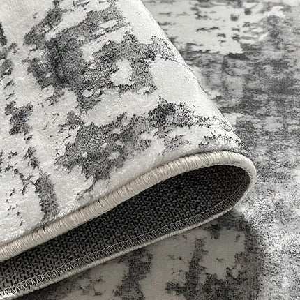 JURLEA Hallway Runner Rug 2×10 Non-Slip Carpet Runner for Hallways Kitchen Living Room No Shedding Washable Lightweight Long Runners Rug (Cream/Grey, 60x300cm,2'x 10')