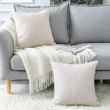 OTOSTAR Linen Throw Pillow Covers Set of 2 Decorative Square Pillowcases Cushion Covers 16x16 Inch for Home Decor Sofa Bedroom Car 40 x 40CM