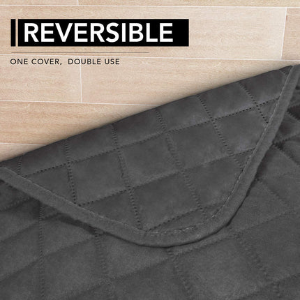 Easy-Going Sectional Couch Covers for Dogs L Shape Sofa Cover Reversible Sofa Slipcover Chaise Lounge Cover Furniture Protector Cover for Pets Dog Cat, Light Gray