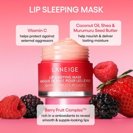LANEIGE Icons To Go Set: Cream Skin, Water Bank Cream, Lip Sleeping Mask, Water Sleeping Mask