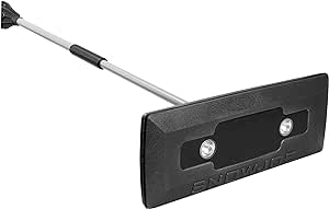 Snow Joe SJBLZD-LED-BLK Illum-n-Broom LED Lighted 4-in-1 Snow Broom Plus Ice Scraper, Black