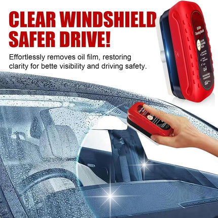 EINESUN 120ml Automotive Oil Film Cleaning Brush for Car Windows, Clear Vision Glass Cleaner, Windshield Cleaner, Anti-Rain Fog Cleaning Glass Brush with Refill, Improves Clarity