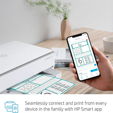 HP Envy 6055e All-in-One Wireless Color Printer, with Bonus 3 Months Free Instant Ink with HP+ (223N1A)