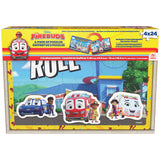 Disney Junior Firebuds 4-Pack of 24-Piece Puzzles for Kids Ages 4-8 with Interchangeable Characters- Bo, Flash, Violet- Kids Puzzles, Toys for Kids
