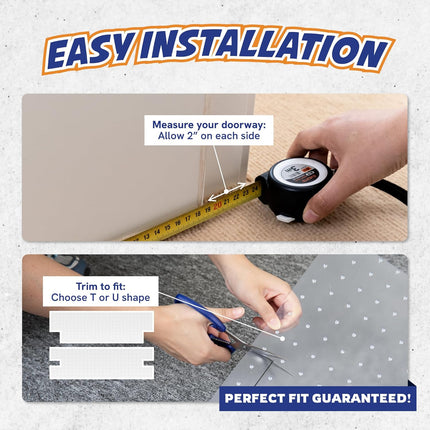 PANTHER ARMOR Carpet Protector Mat for Pets, for Deep Pile Carpet, Stop Cats from Scratching Carpets, Door Edge Protector, Plastic Runner Mat, 15.7” x 43.3”